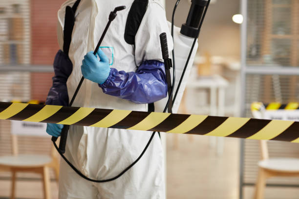 Professional Biohazard technician working in Pelsor, AR
